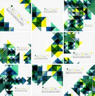 Abstract geometric background Modern overlapping triangles N647