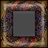 decoration motley animal pattern exotoc frame tropical motif