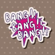 message word bang theme elements N3