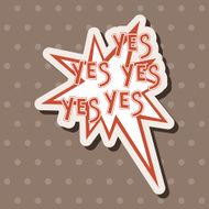 message word yes theme elements N3