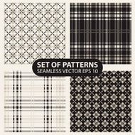 set of seamless knitted patterns graphics N2