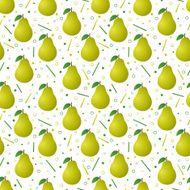 Pears seamless pattern