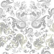 Floral seamless wallpaper pattern with vintage ornament