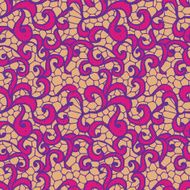 Lace seamless pattern with flowers N244
