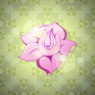 Flower lilly cartoon