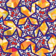Mosaic Geometric background with stars
