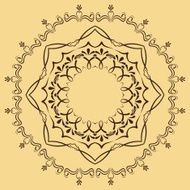 circular abstract pattern in Arabic style N4