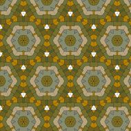 Lace floral ethnic ornament seamless pattern N16