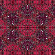 Lace floral ethnic ornament seamless pattern N22