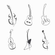 Guitar set illustration