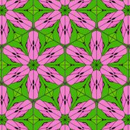 Lace floral ethnic ornament seamless pattern N23