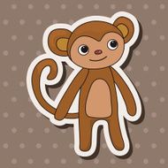 animal monkey cartoon theme elements N24