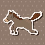 animal horse cartoon theme elements N13