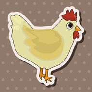 animal cock cartoon theme elements N15