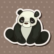 animal panda cartoon theme elements N19