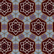 Lace floral ethnic ornament seamless pattern N26