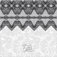 grey oriental decorative template for greeting card in a folk