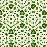 Lace floral ethnic ornament seamless pattern N29