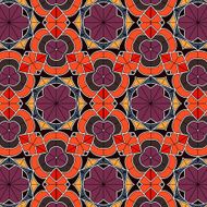 Lace floral ethnic ornament seamless pattern N30