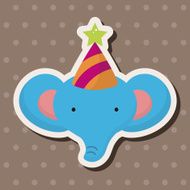 animal elephant cartoon theme elements N25