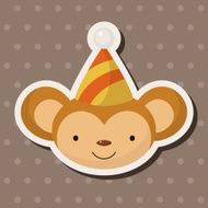 animal monkey cartoon theme elements N25