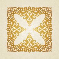 Vector baroque ornament in Victorian style N40