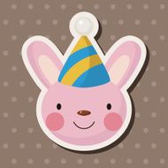 animal rabbit cartoon theme elements N47