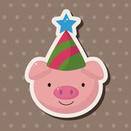 animal pig cartoon theme elements N23