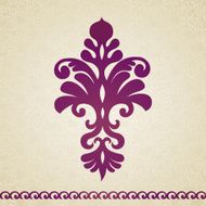 Vector baroque ornament in Victorian style N41