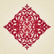 Vector baroque ornament in Victorian style N44