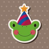 animal frog cartoon theme elements N17
