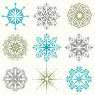 snowflakes set N5