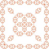 ornamental vector frame with Center N2