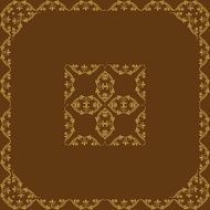 ornamental vector frame with Center N3