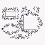 Set of frames and borders