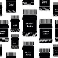Bank peanut butter seamless vector background N3
