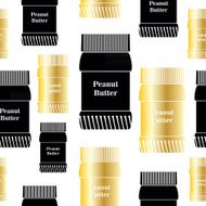 Bank peanut butter seamless vector background N4