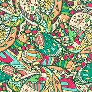 Vector Space abstract floral seamless pattern