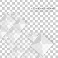 Vector Abstract geometric shape from gray cubes N74