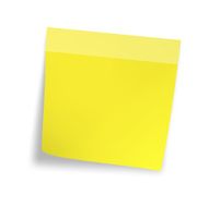 Yellow sticker paper note N3