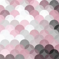 Background Circles Pattern with Transparent Pink and Grey Shades
