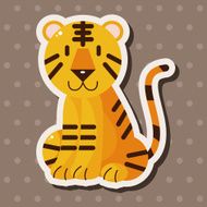 animal tiger cartoon theme elements N26