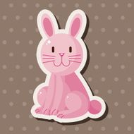 animal rabbit cartoon theme elements N48