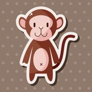 animal monkey cartoon theme elements N26