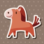 animal horse cartoon theme elements N14