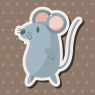 animal mouse cartoon theme elements N28