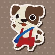 animal dog cartoon theme elements N44