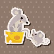 animal mouse cartoon theme elements N29
