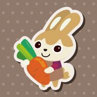 animal rabbit cartoon theme elements N50