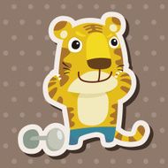 animal tiger cartoon theme elements N27